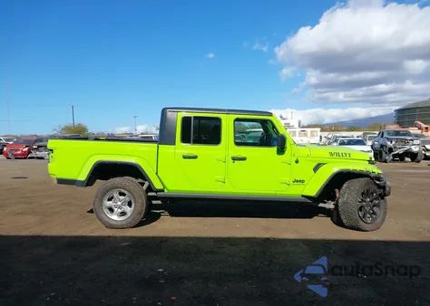 2021 Jeep Gladiator Willys 4X4 из США, поврежденный, VIN 1C6HJTAG9ML619155